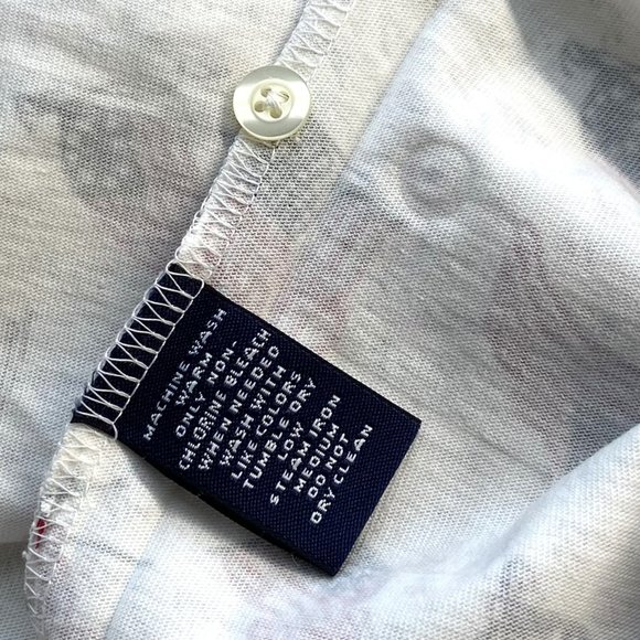 Roundtree & Yorke Men's USA Flag Polo Shirt Size L or XL BEIGE - New With Tag - Picture 7 of 11